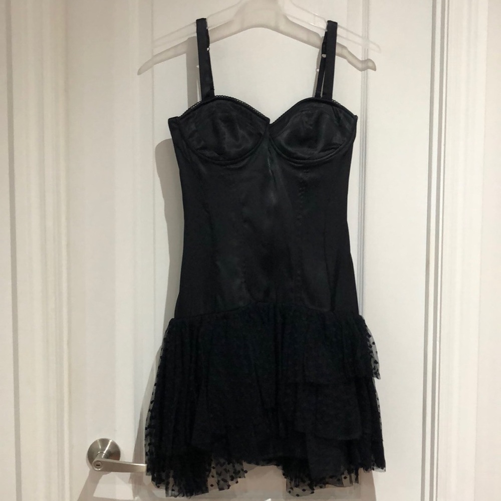 Black Bustier Tulle Dress